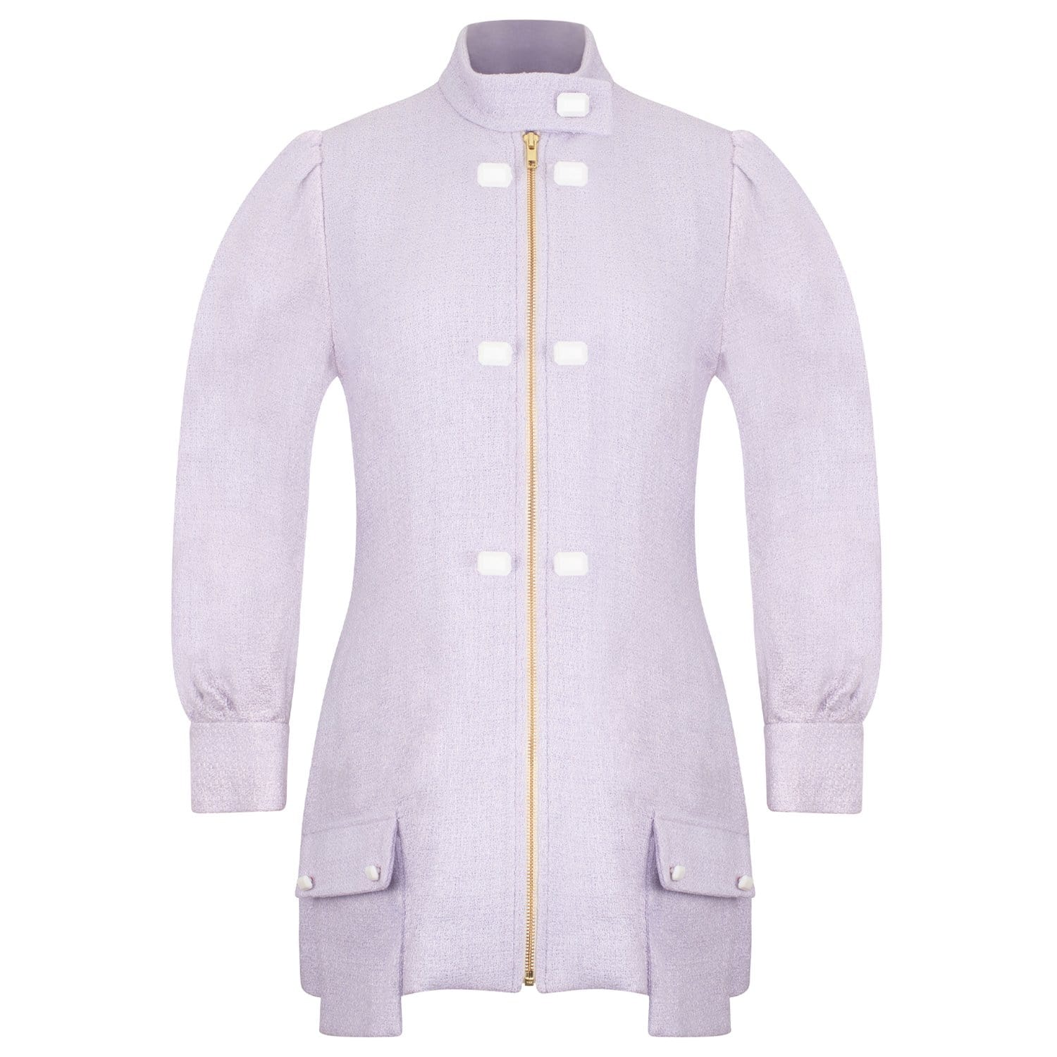 Lavender Tweed Coat Dress