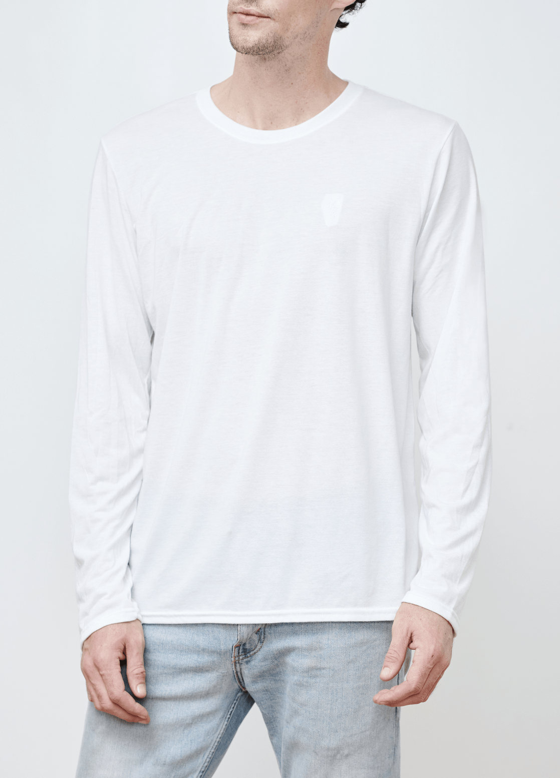 Ocean Rebel T-Shirt Small / White Tri-Blend Long Sleeve Tee