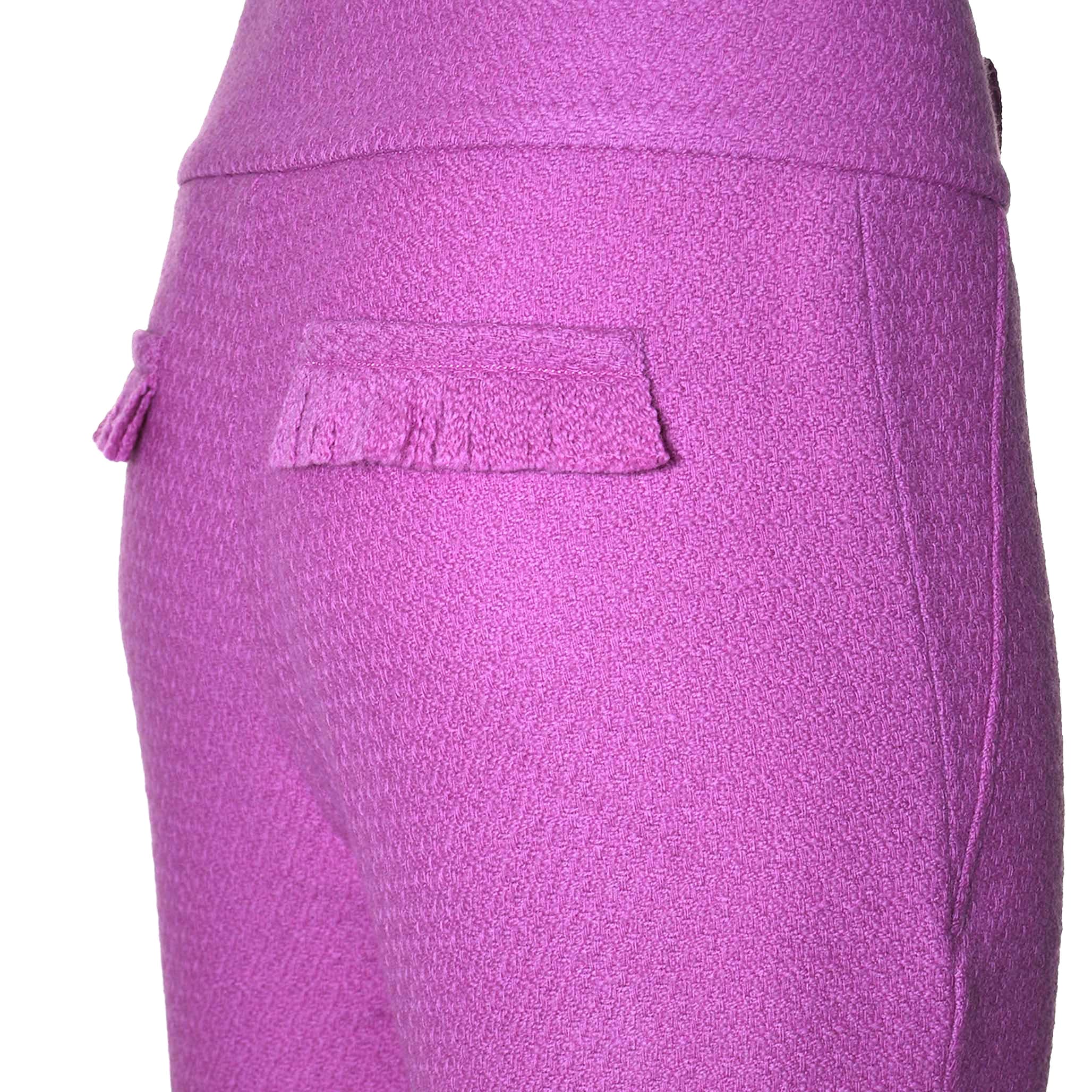 Fleur Purple Tweed Pant