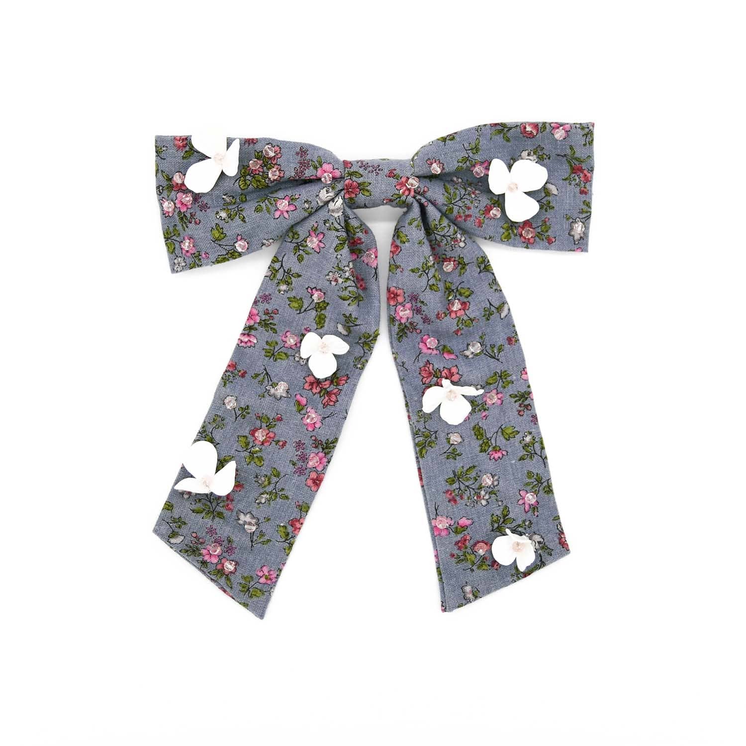 Larkspur Floral Barrette