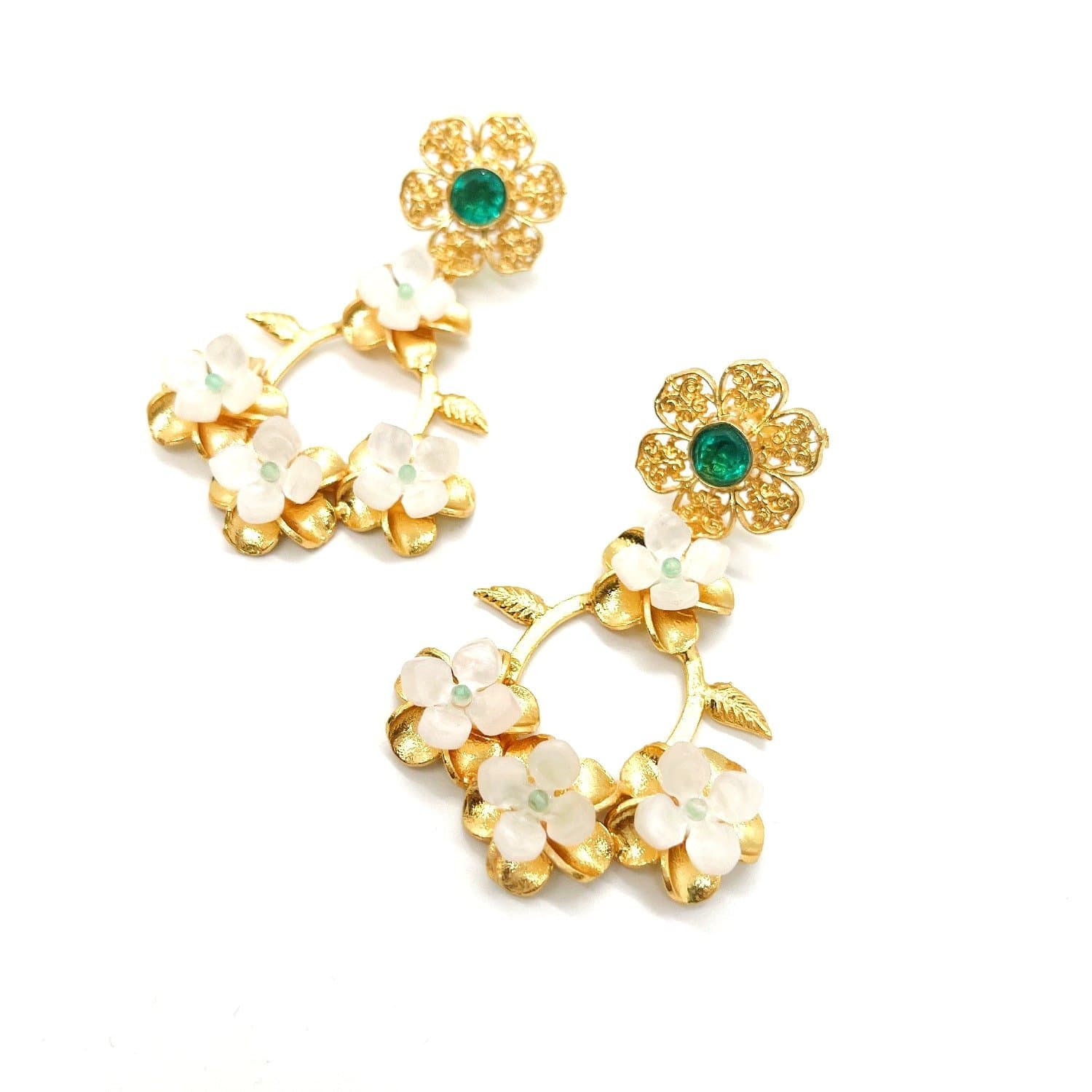 Moon Flower Earring