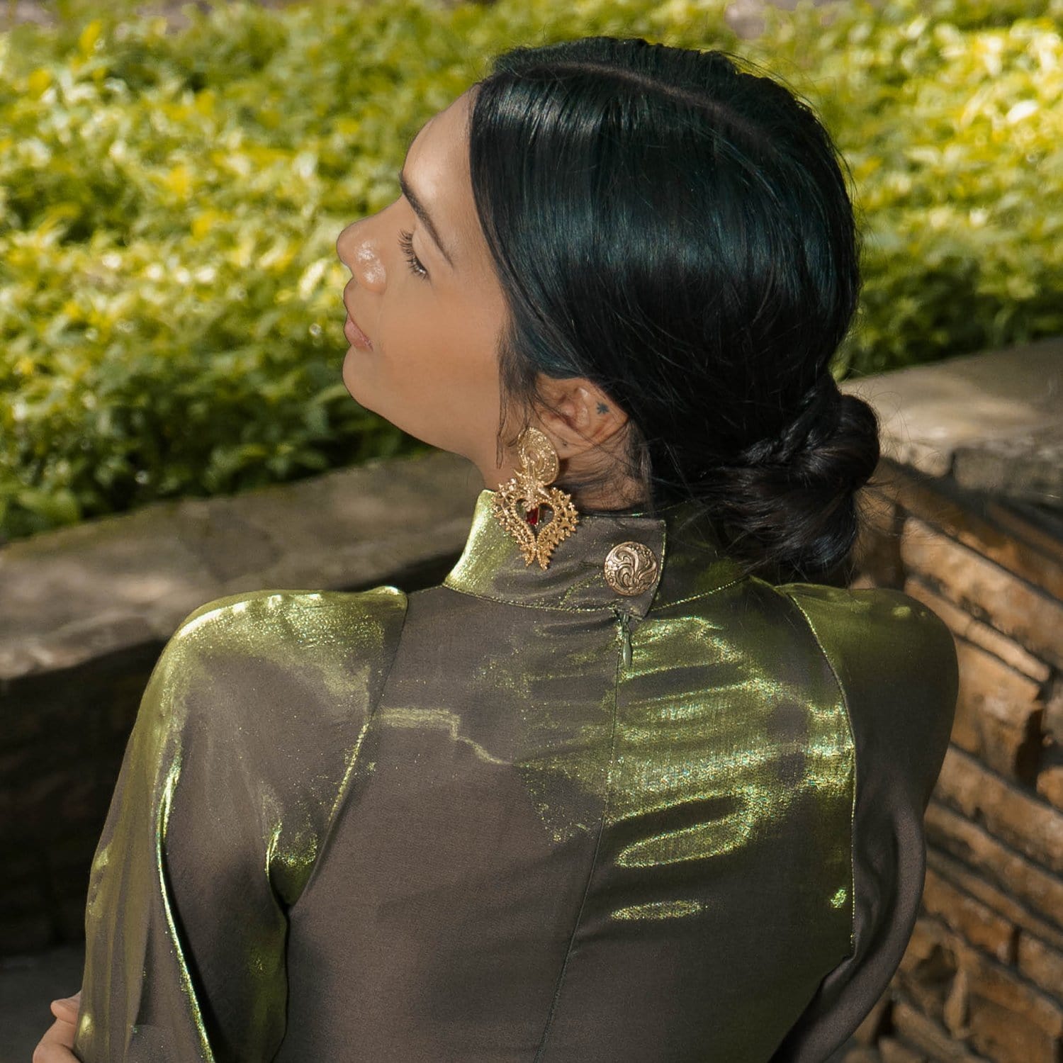 Green Gladiolus Dress