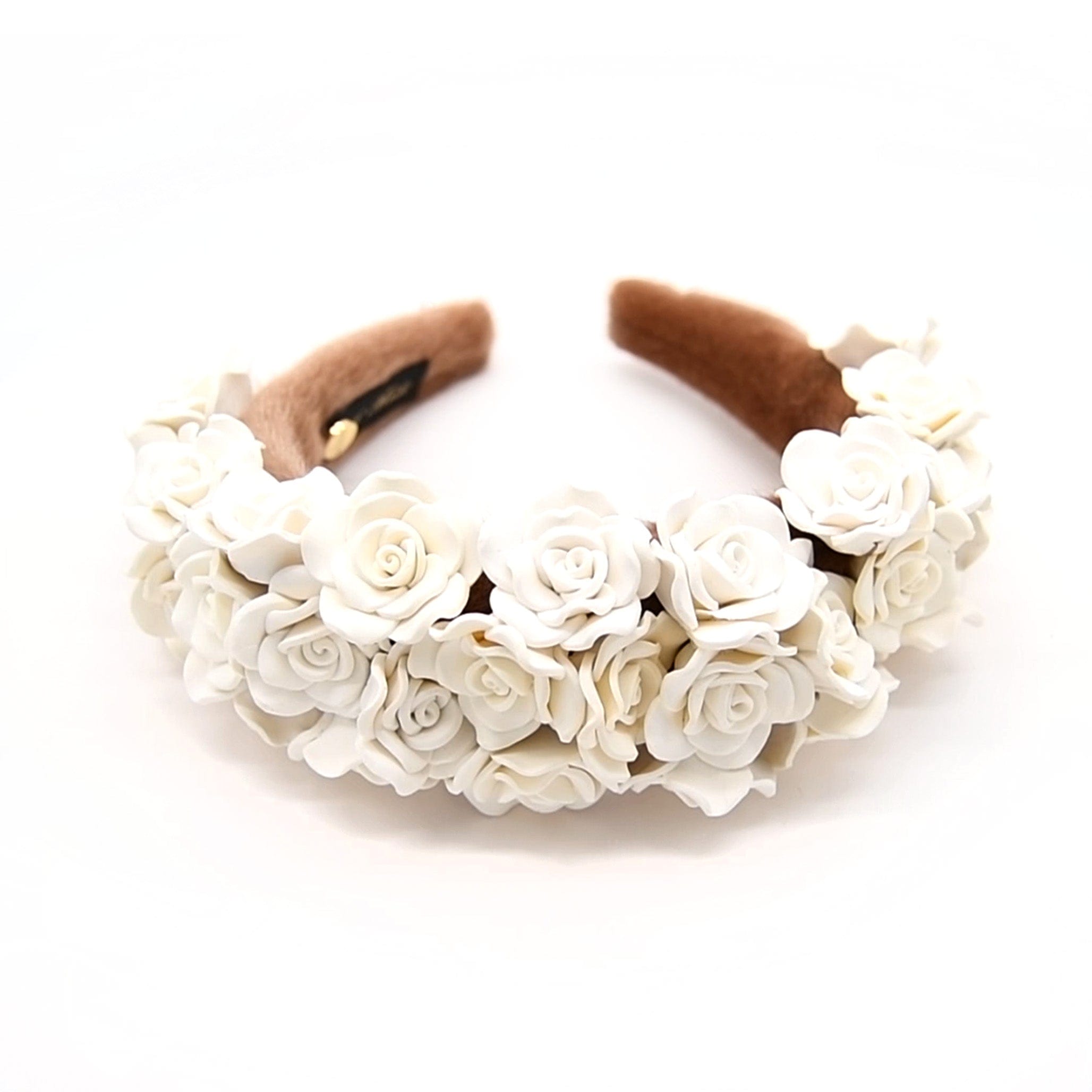 Dusty Rose Floral Vanilla Headband