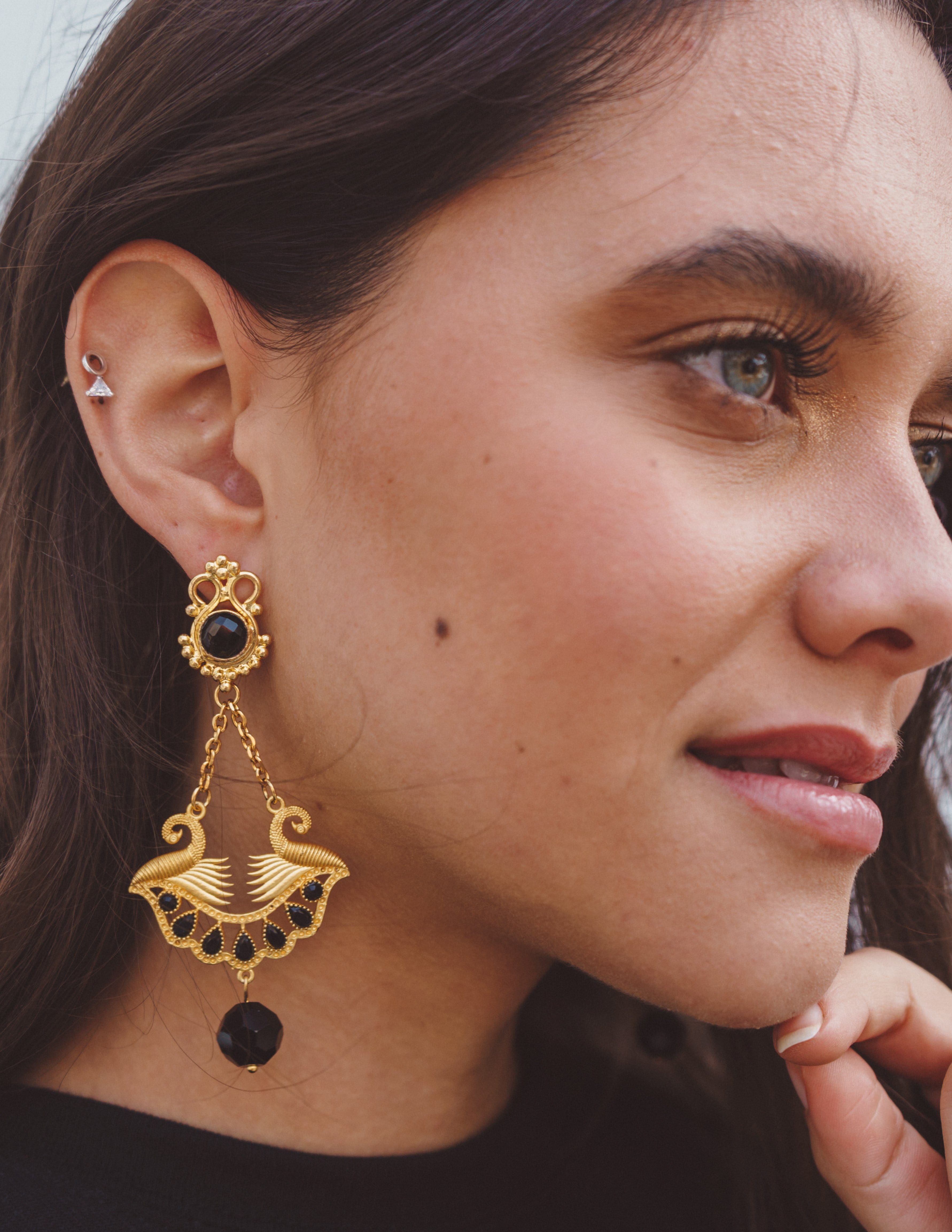Lotus Pharaoh Earring