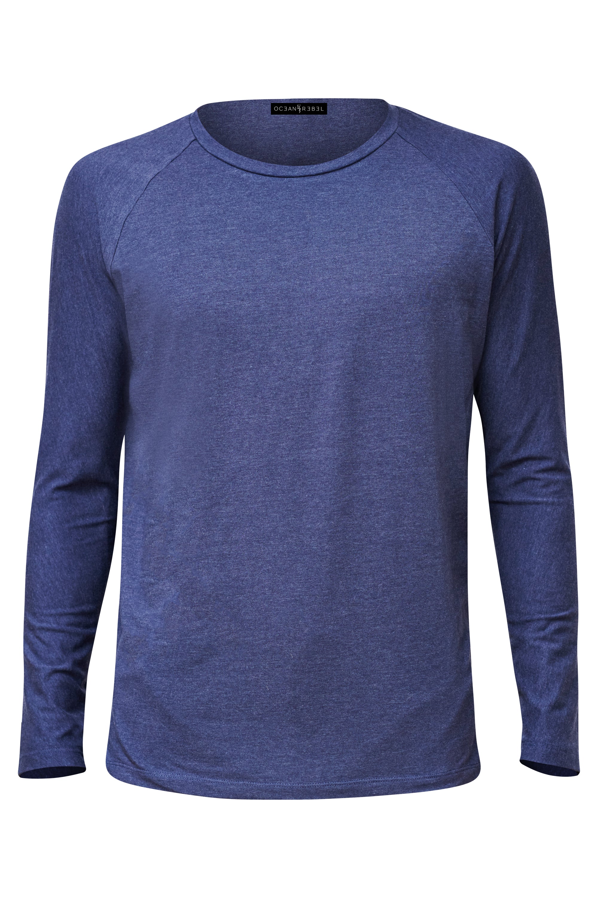 Drop Cut Hem Comfort T-Shirt - Ocean Blue