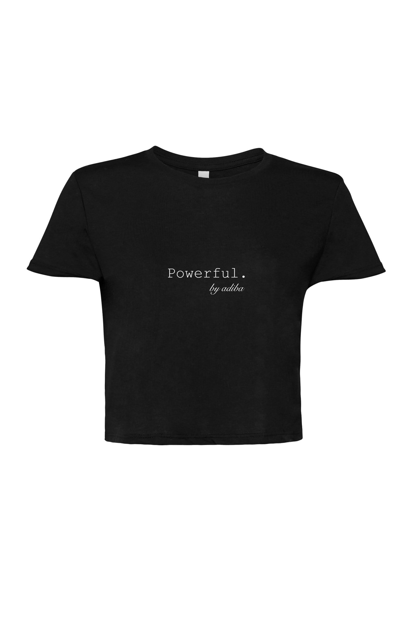 Powerful Black Cropped Top