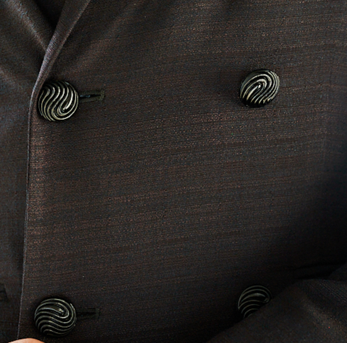 Onyx Black Double-Breasted Blazer