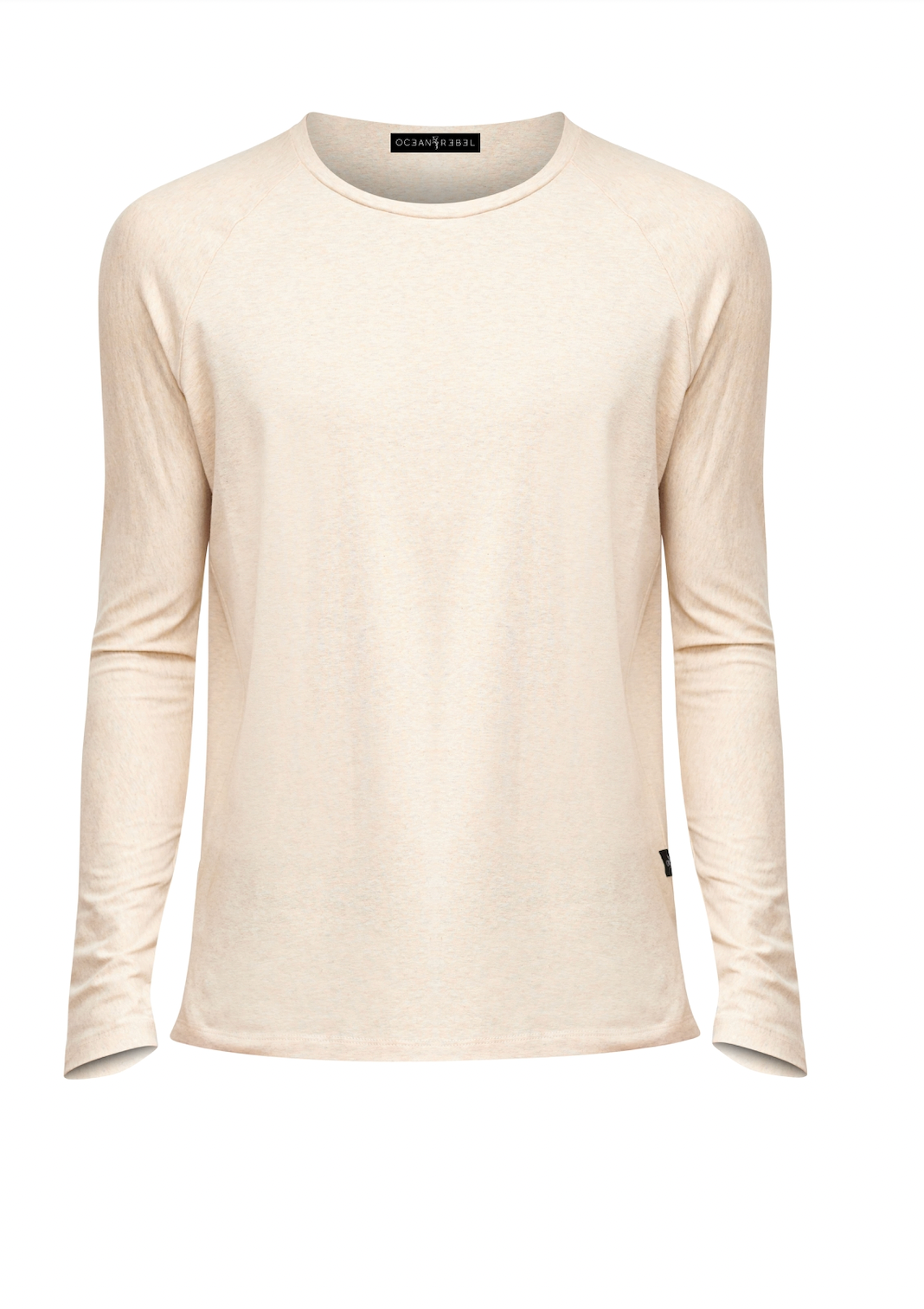 Drop Cut Hem Comfort T-Shirt - Oatmeal