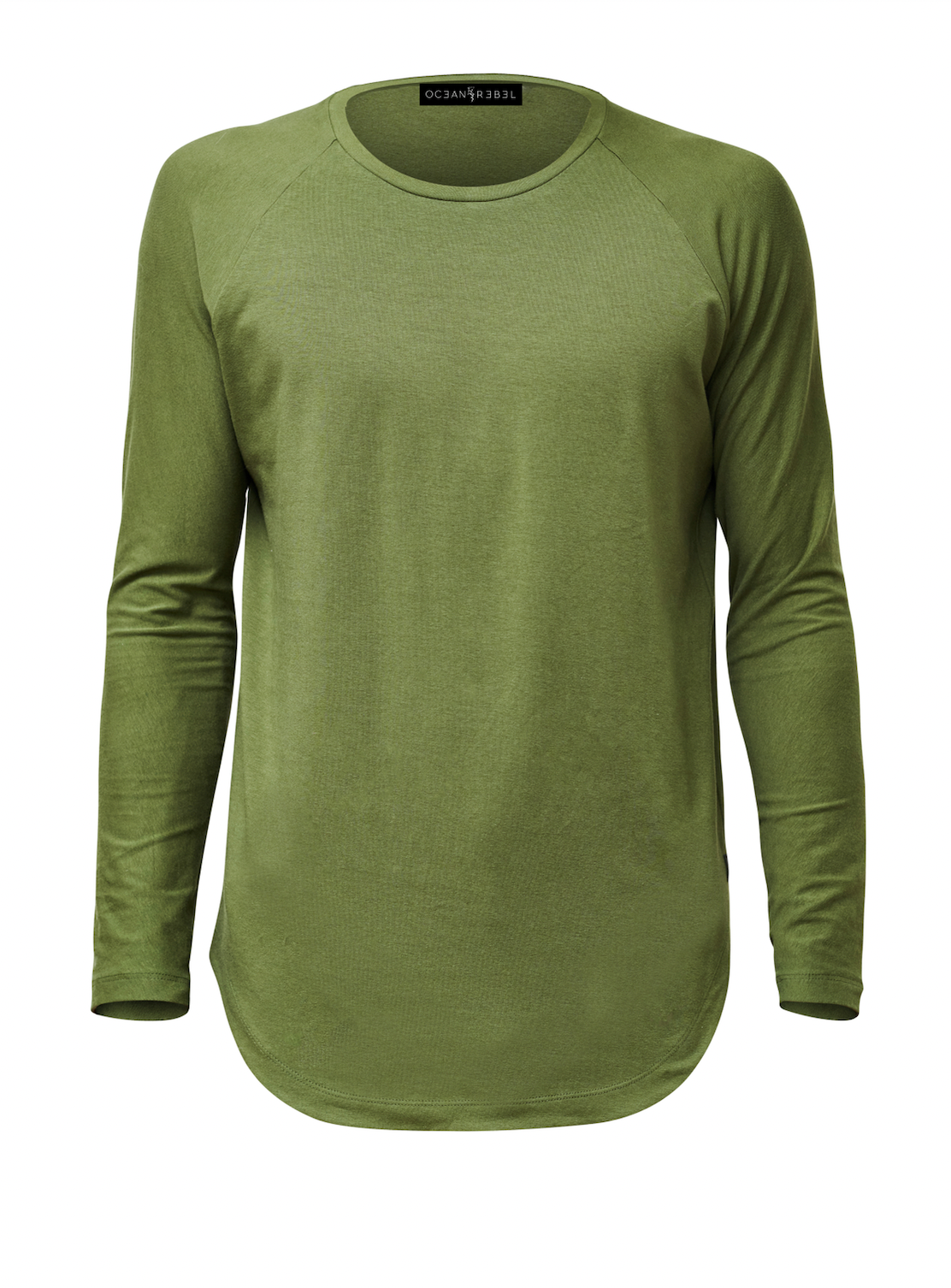 Long Sleeve Scoop Comfort T-Shirt - Military Green