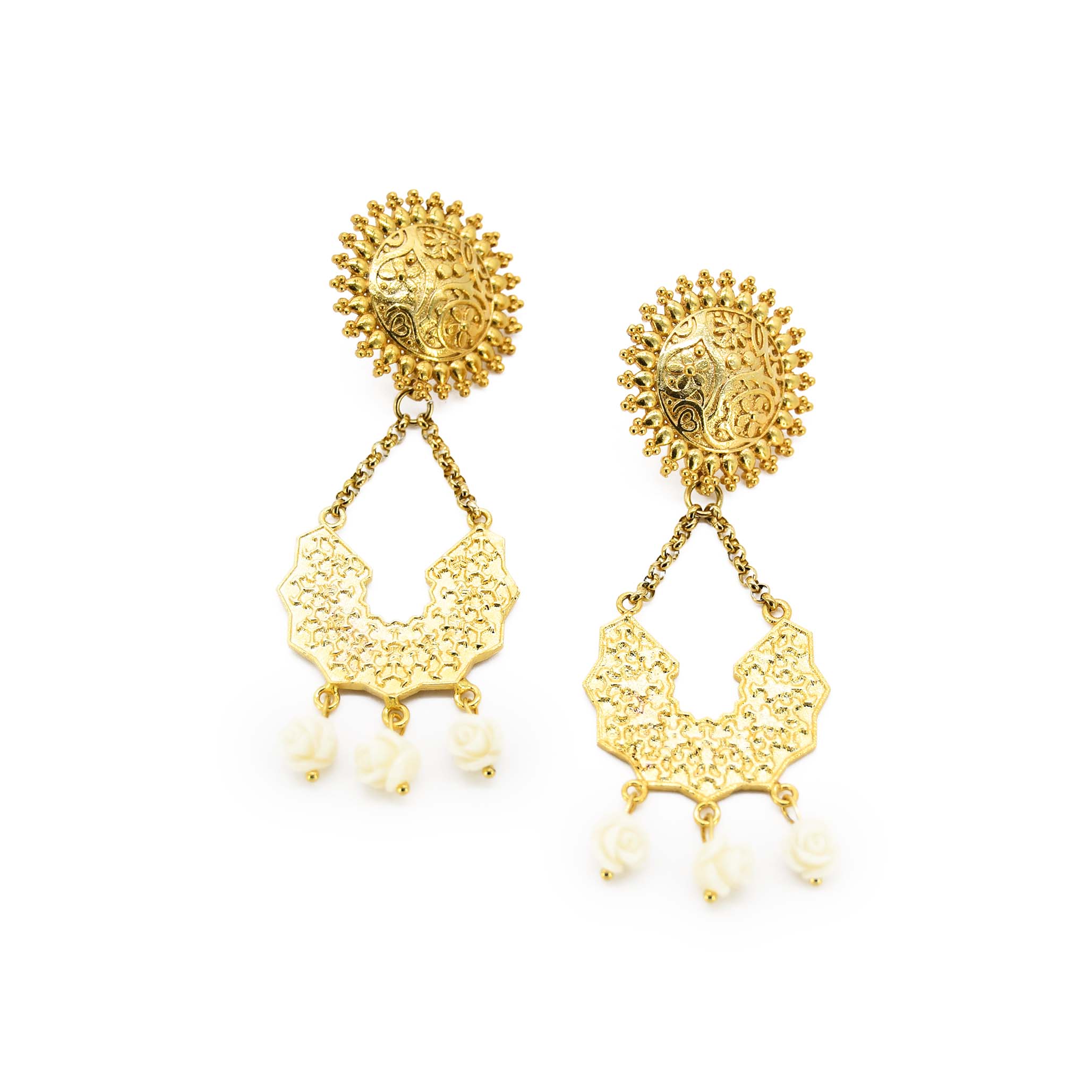 Tranquility Roses Earring