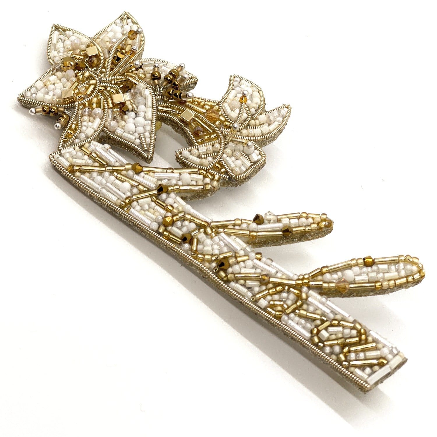 ADIBA Wildflower Lilies Beaded Brooch