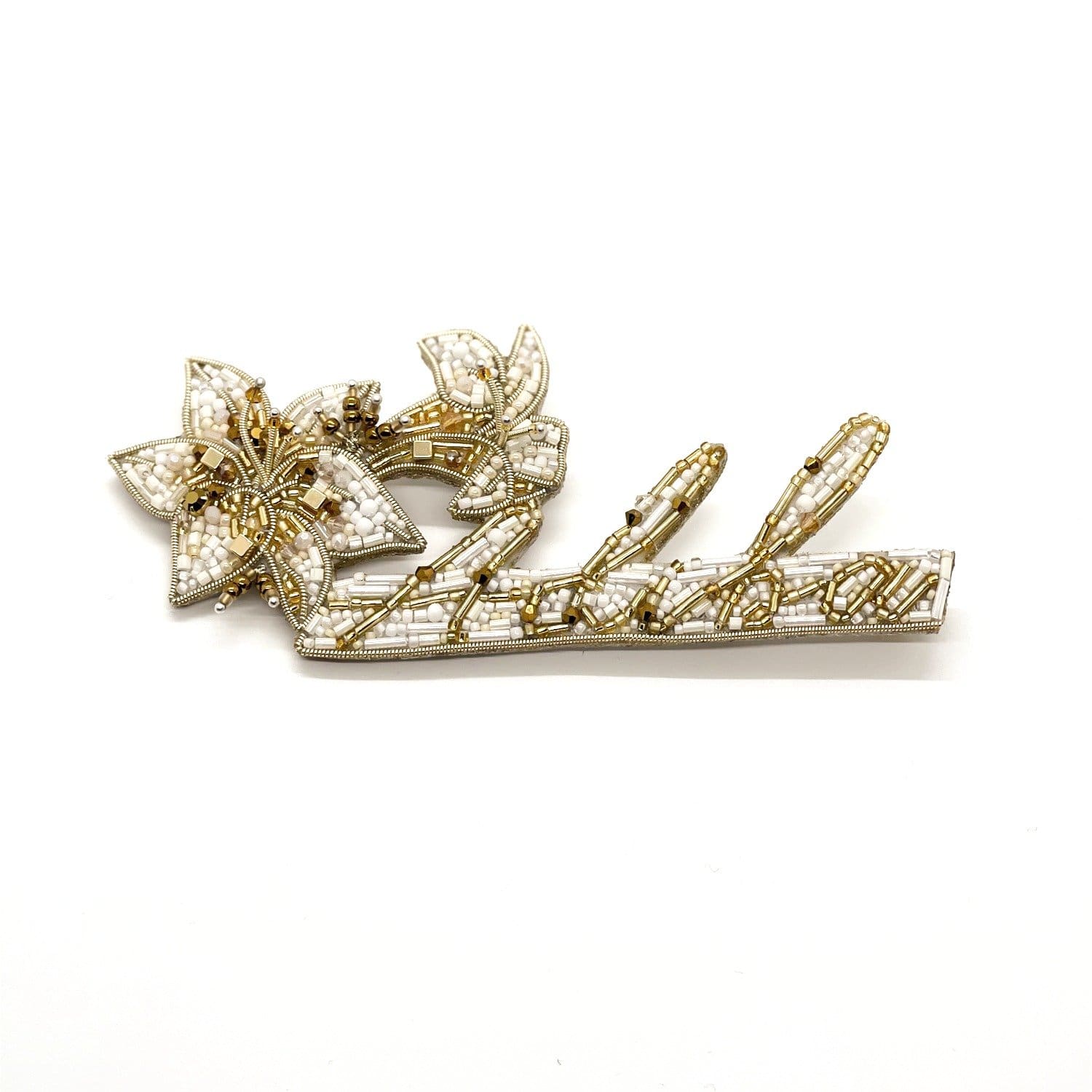 ADIBA Wildflower Lilies Beaded Brooch