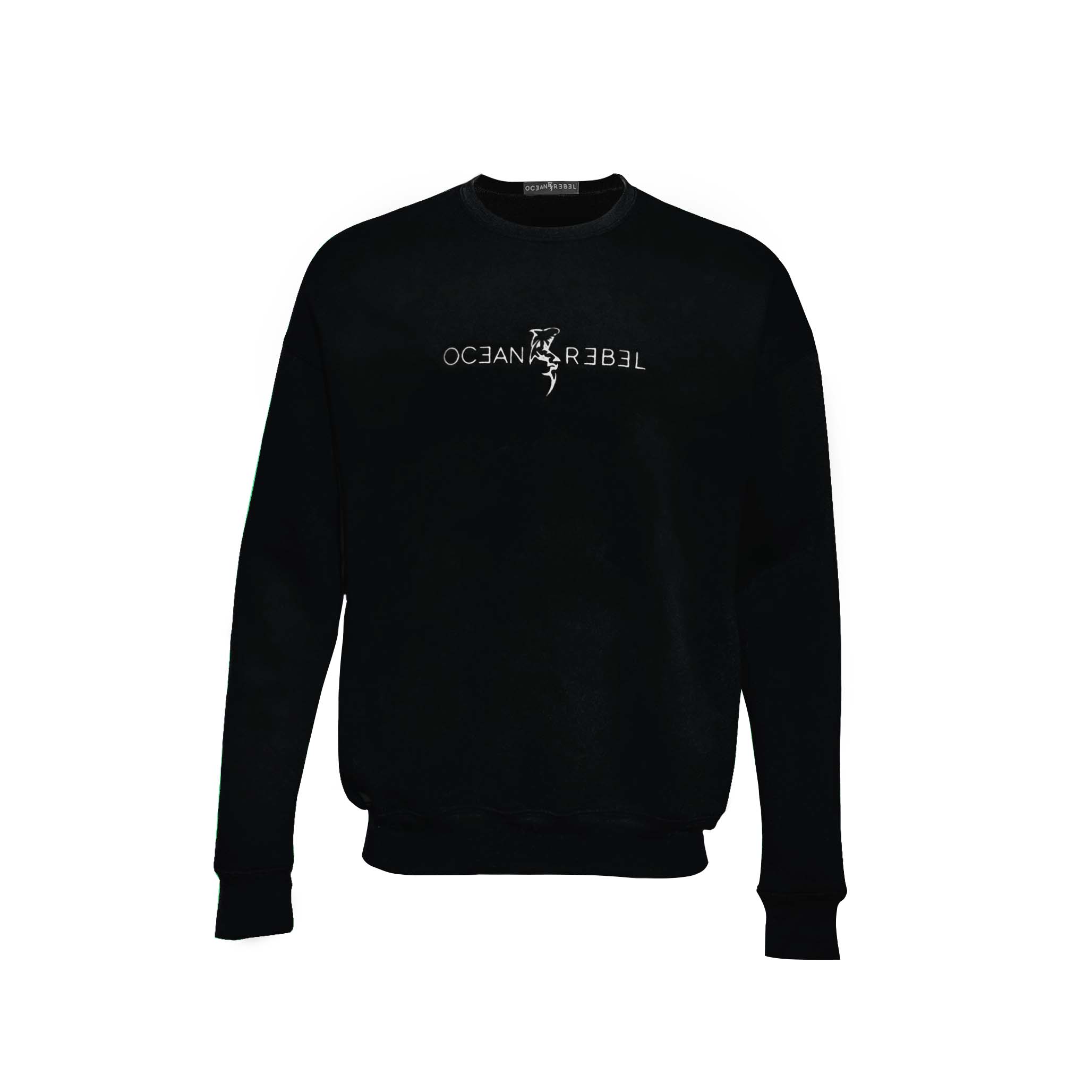 Fleece Blend Sweater -Black