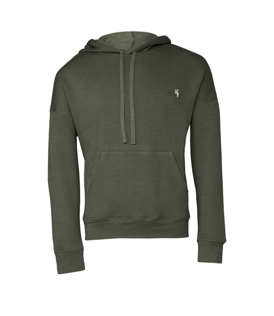 Ocean Rebel Hoodie XS / Military Embroidered Fleece Logo Hoodie