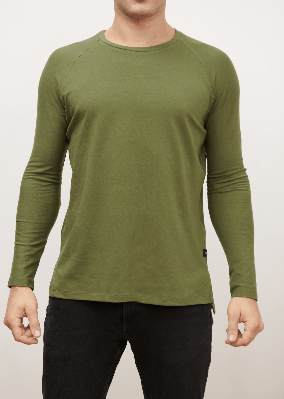 Ocean Rebel T-Shirt Small / Military Green Fishtail Long Sleeve Tee