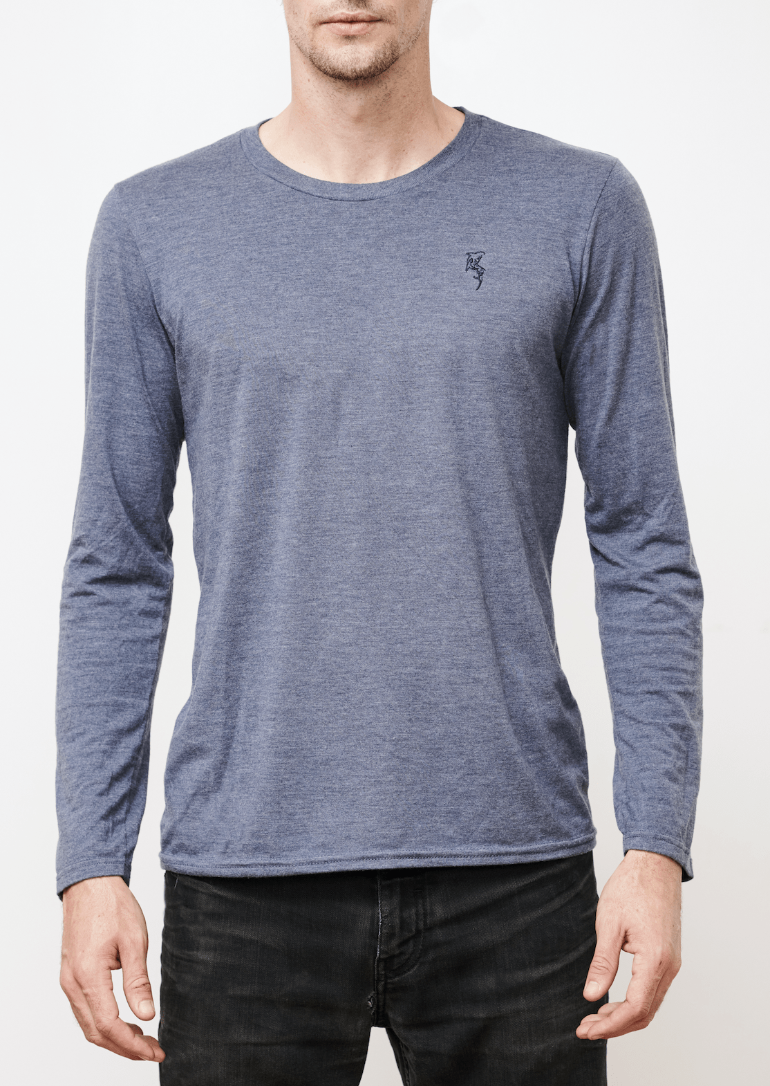 Ocean Rebel T-Shirt Small / Ocean Navy Tri-Blend Long Sleeve Tee