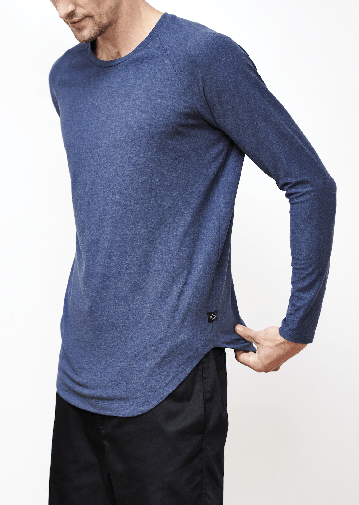 Ocean Rebel tshirt Small / Ocean Blue Scoop Hem Long Sleeve Tee