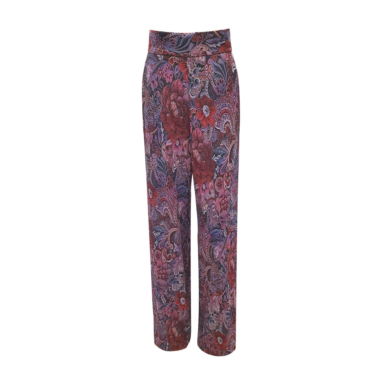 Jacquard Floral Wide Leg pants
