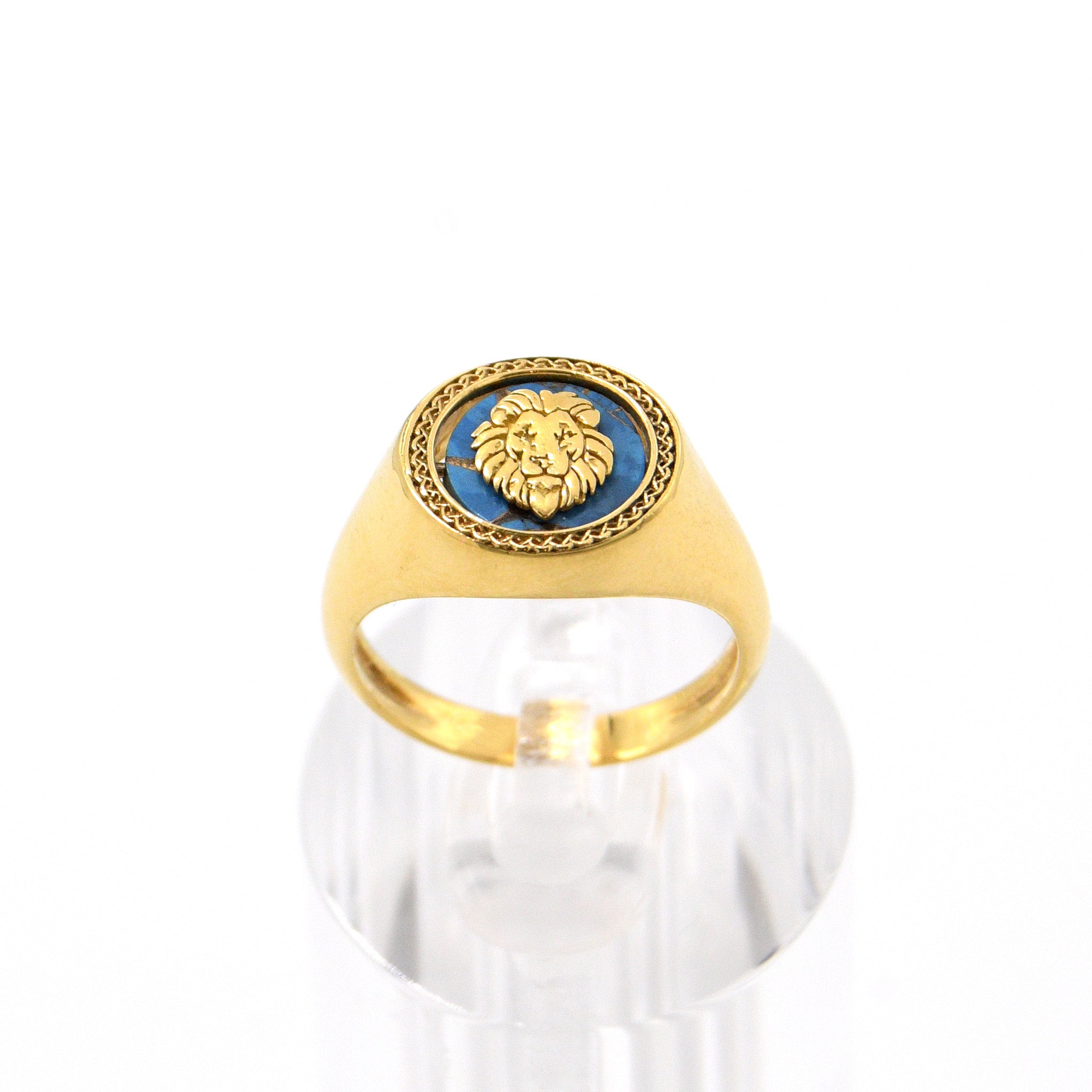 18K 2-Sided Lion of Judah Signet Seal