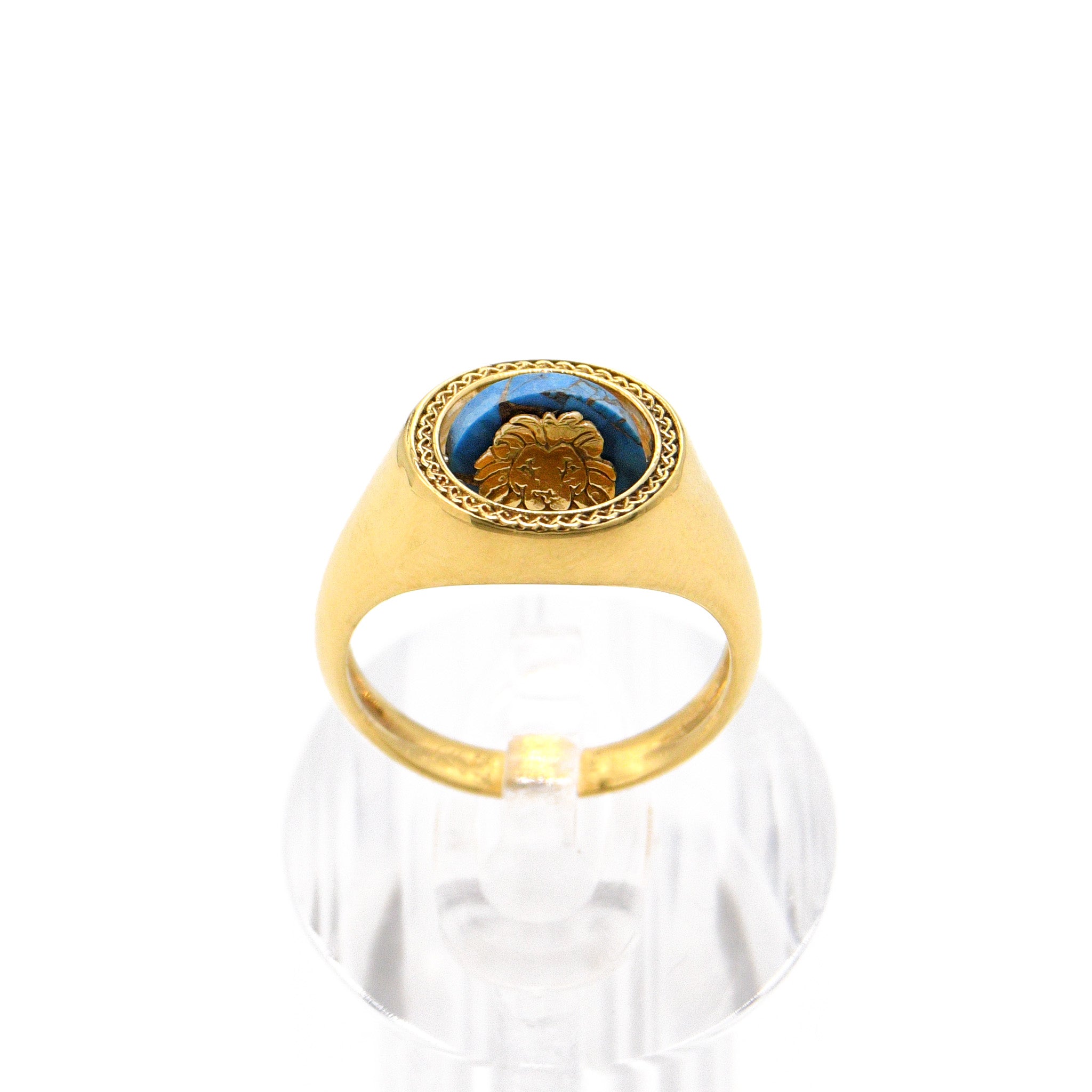 18K 2-Sided Lion of Judah Signet Seal