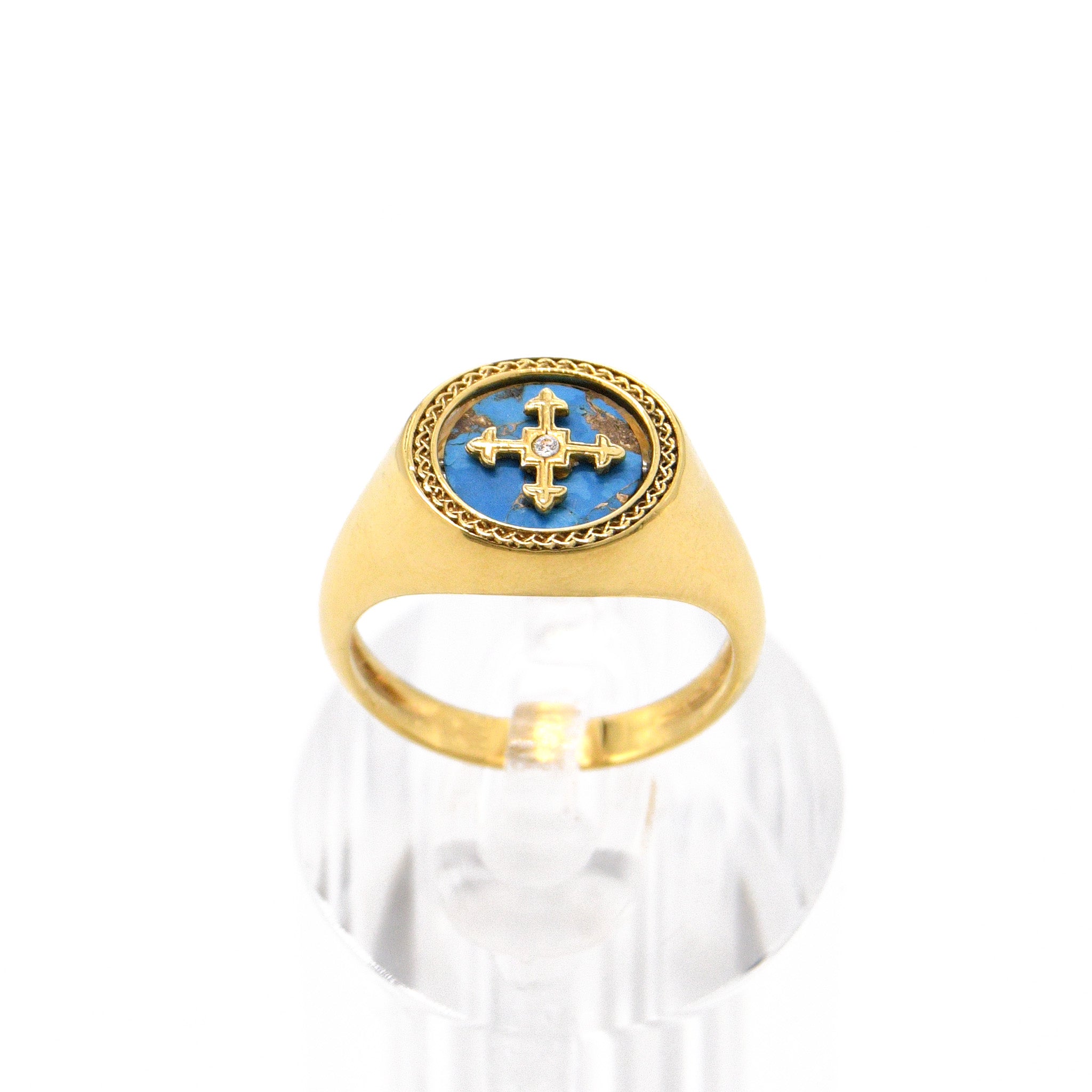 18K 2-Sided Lion of Judah Signet Seal