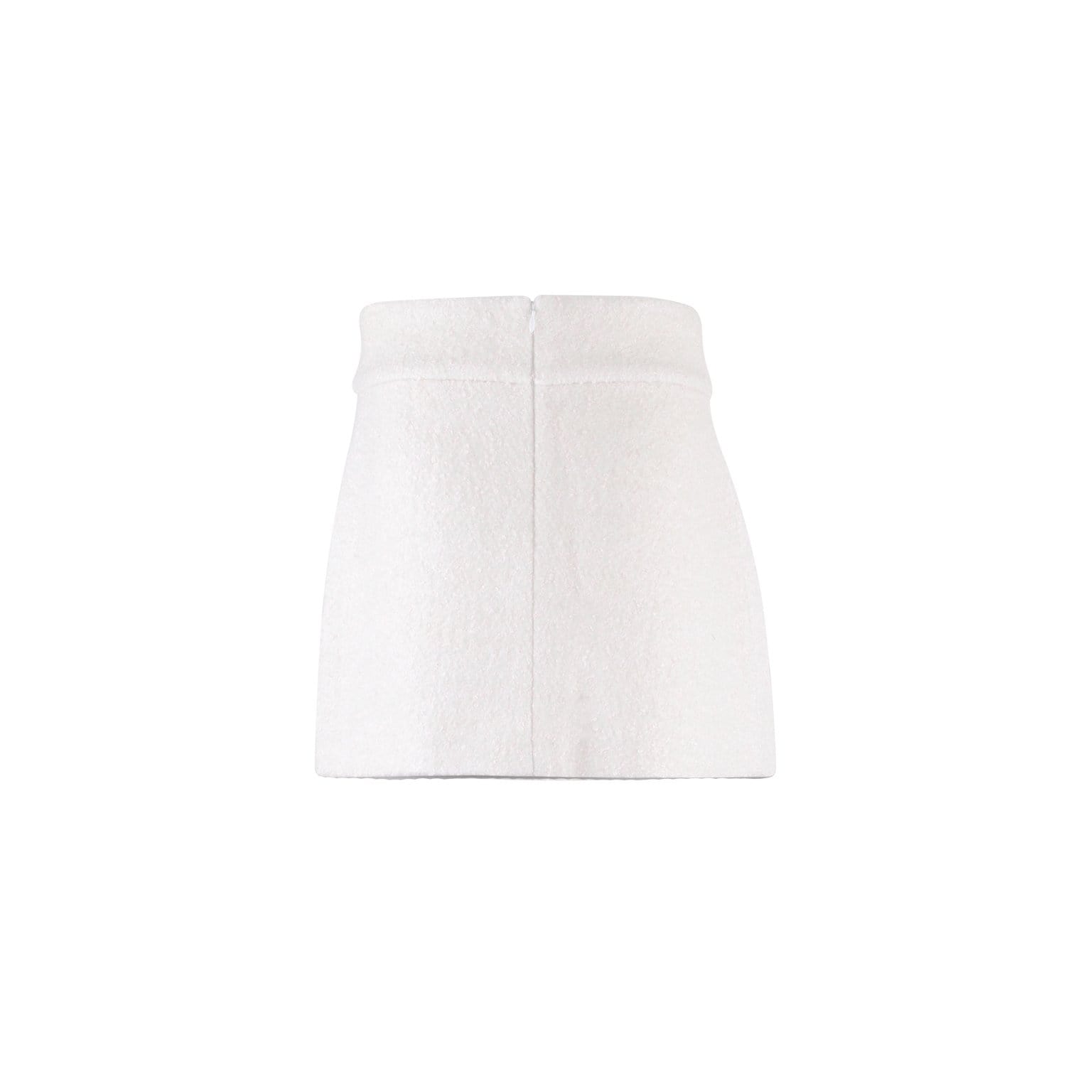 Off-white and pink pleated skirt