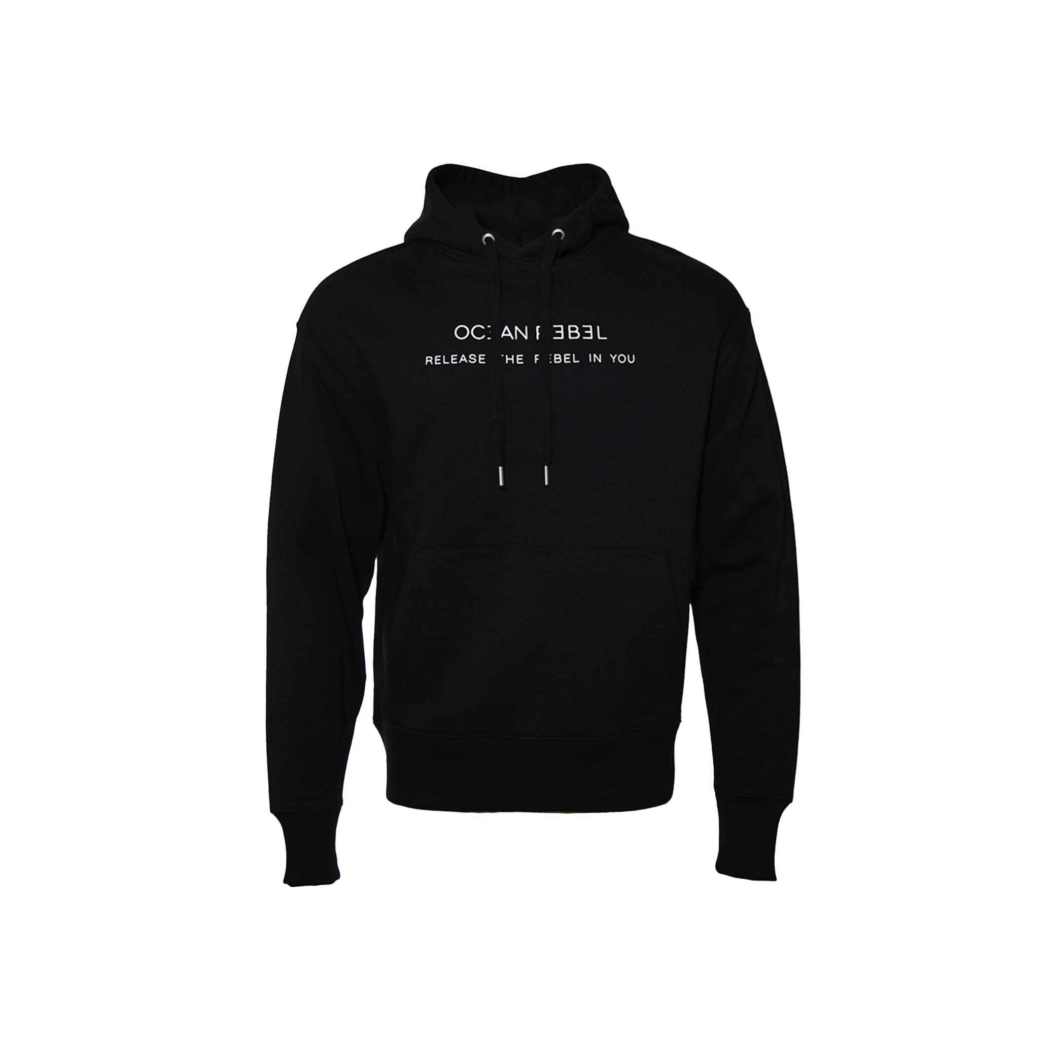 Relaxed Hoodie Sweatshirt – Black